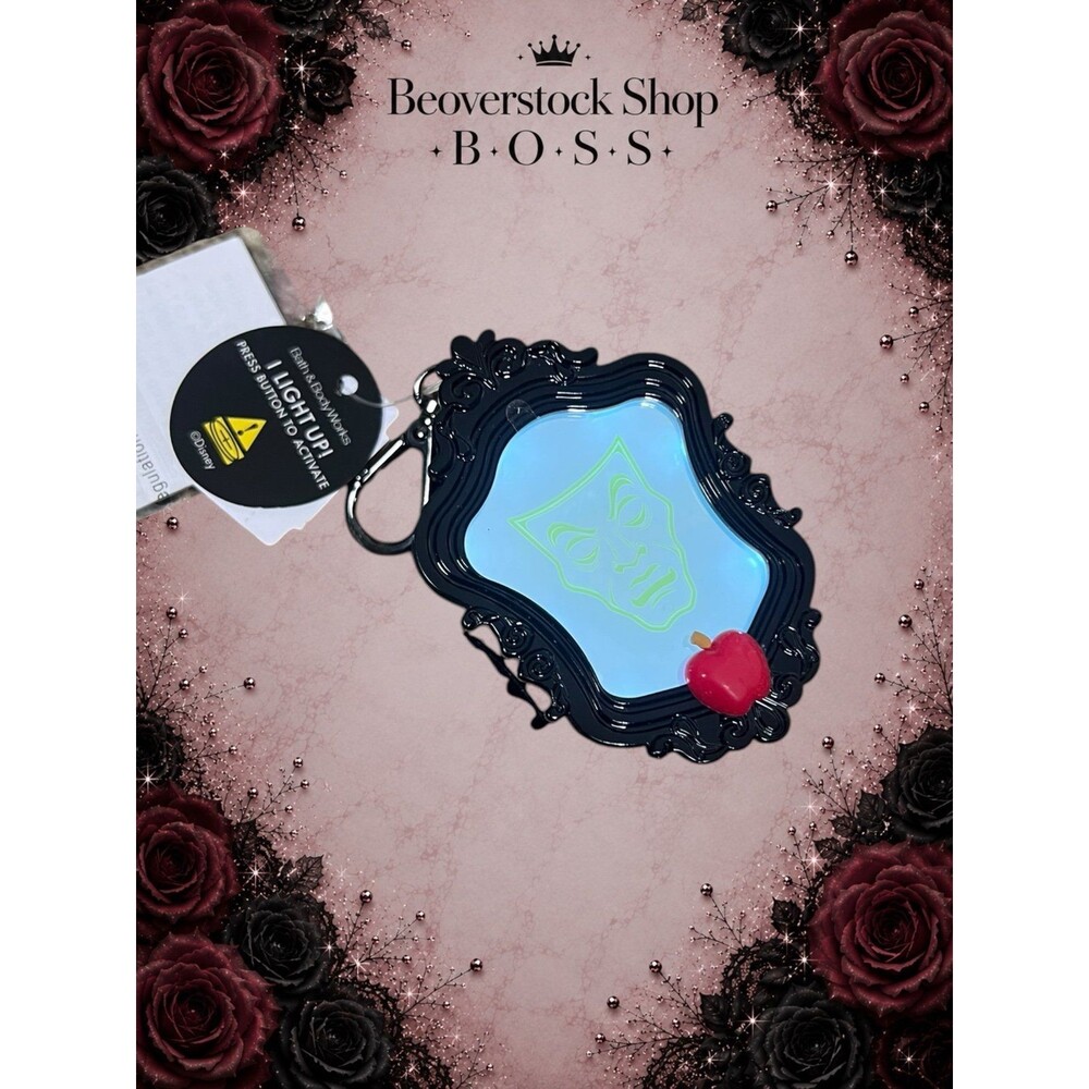 New NWT Bath & Body Works Disney Villains Evil Queen Magic Mirror Light-Up Pocke